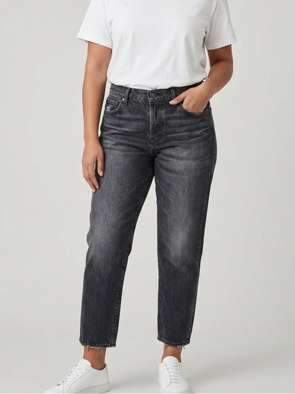 Moussy Sz 25 Classic Denim Grey Straight Leg Japanese Jeans